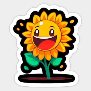 Happy Sunflower Sticker